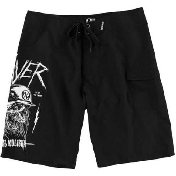 Metal Mulisha Other - NWT Metal Mulisha limited Slayer Board Shorts Sz40
