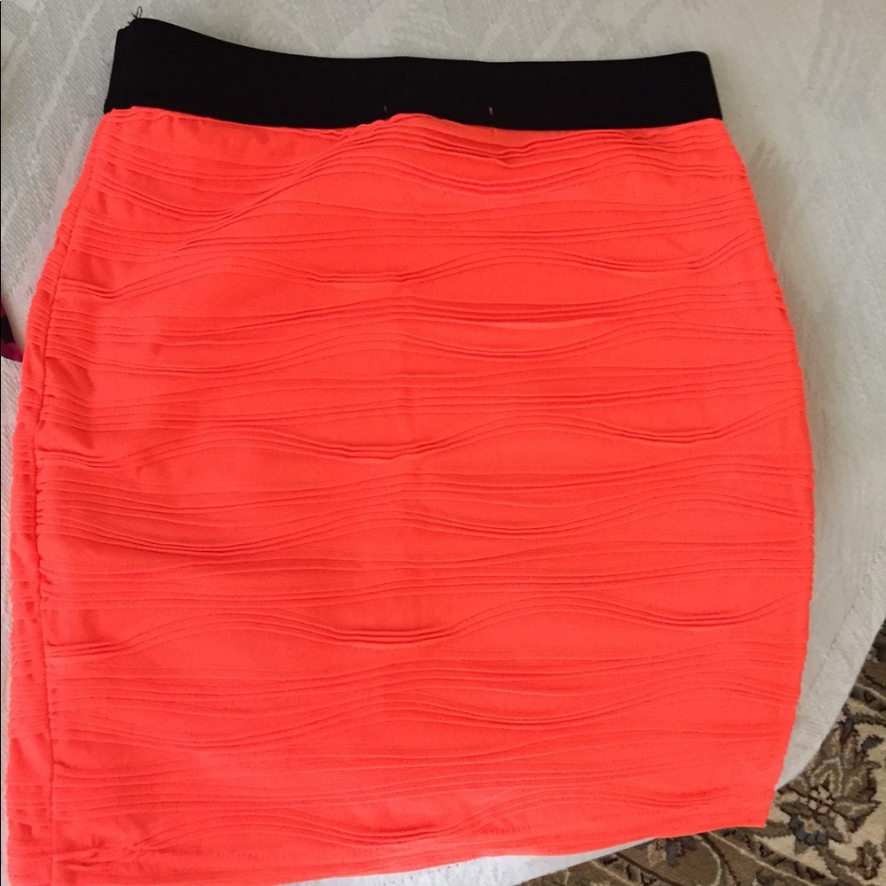 Beautiful coral pencil skirt