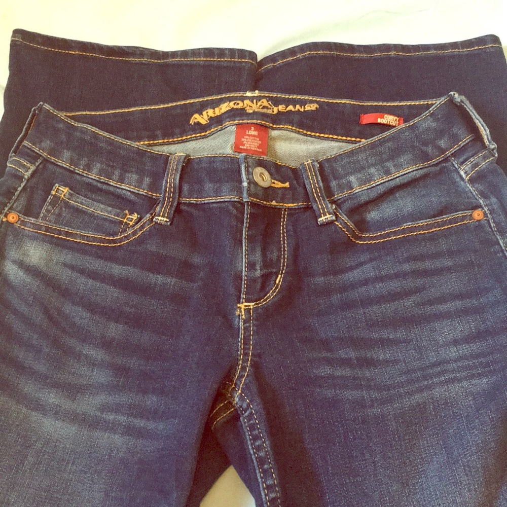 Arizona jean company bootcut jeans -size 3 long