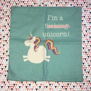 Unicorn pillow cover