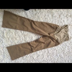 Flat-front Maternity Khakis