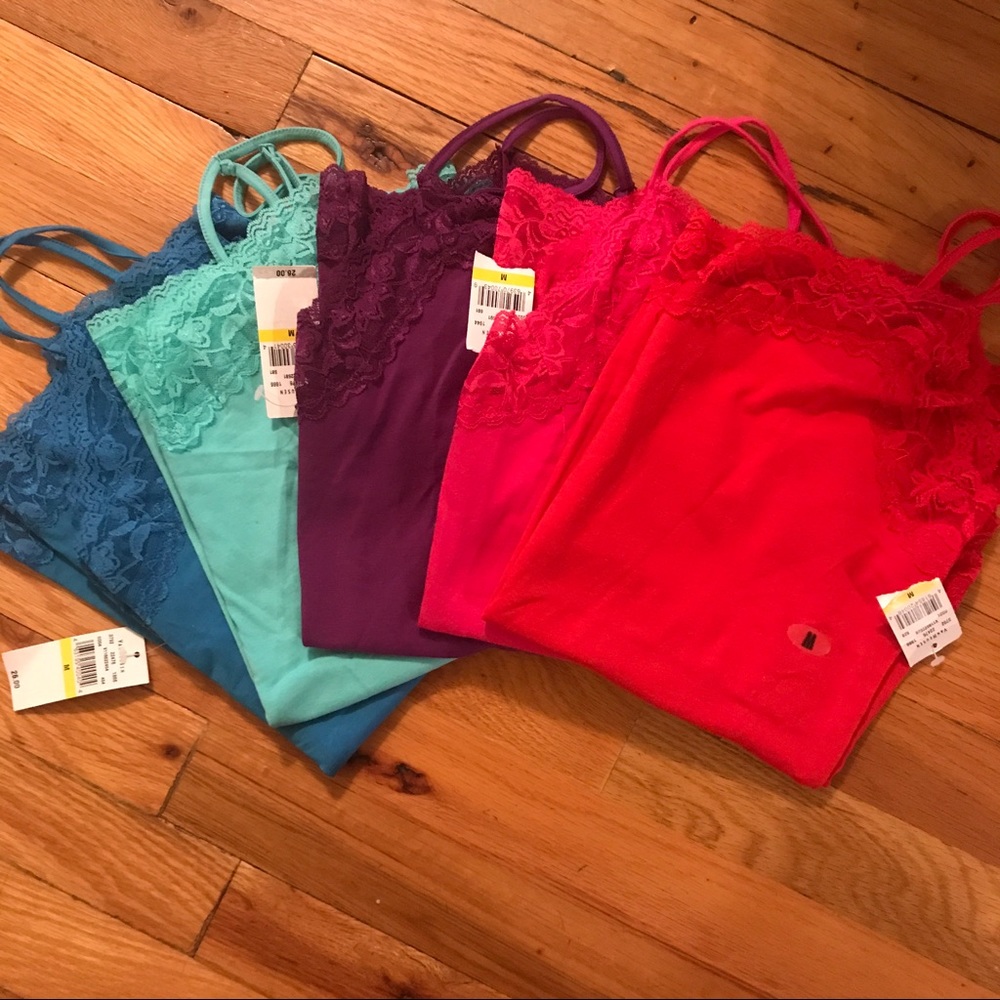 5 Van Heusen Lace Camis