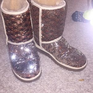 REVERSIBLE SEQUIN ugg boots
