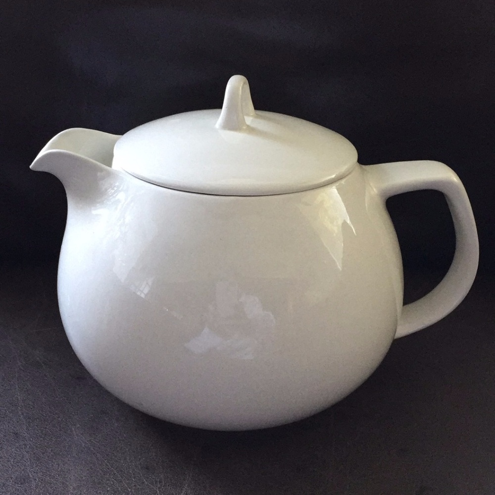 Vintage white Arabia Finland teapot