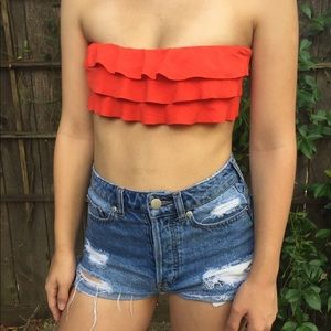 Orange Bikini Top