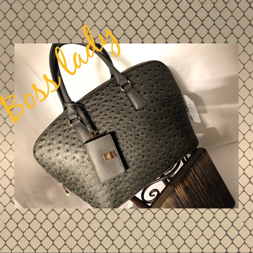 Embossed Satchel
