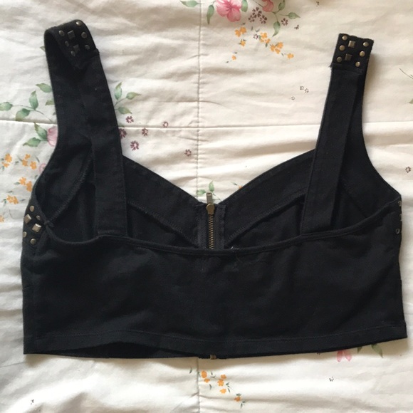 Zip-up crop top - Picture 2 of 2