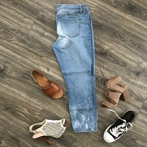 Distressed Crop Jeans