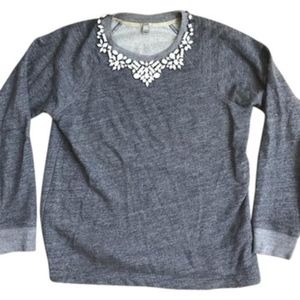 J.Crew Embellished Neckline Sweater