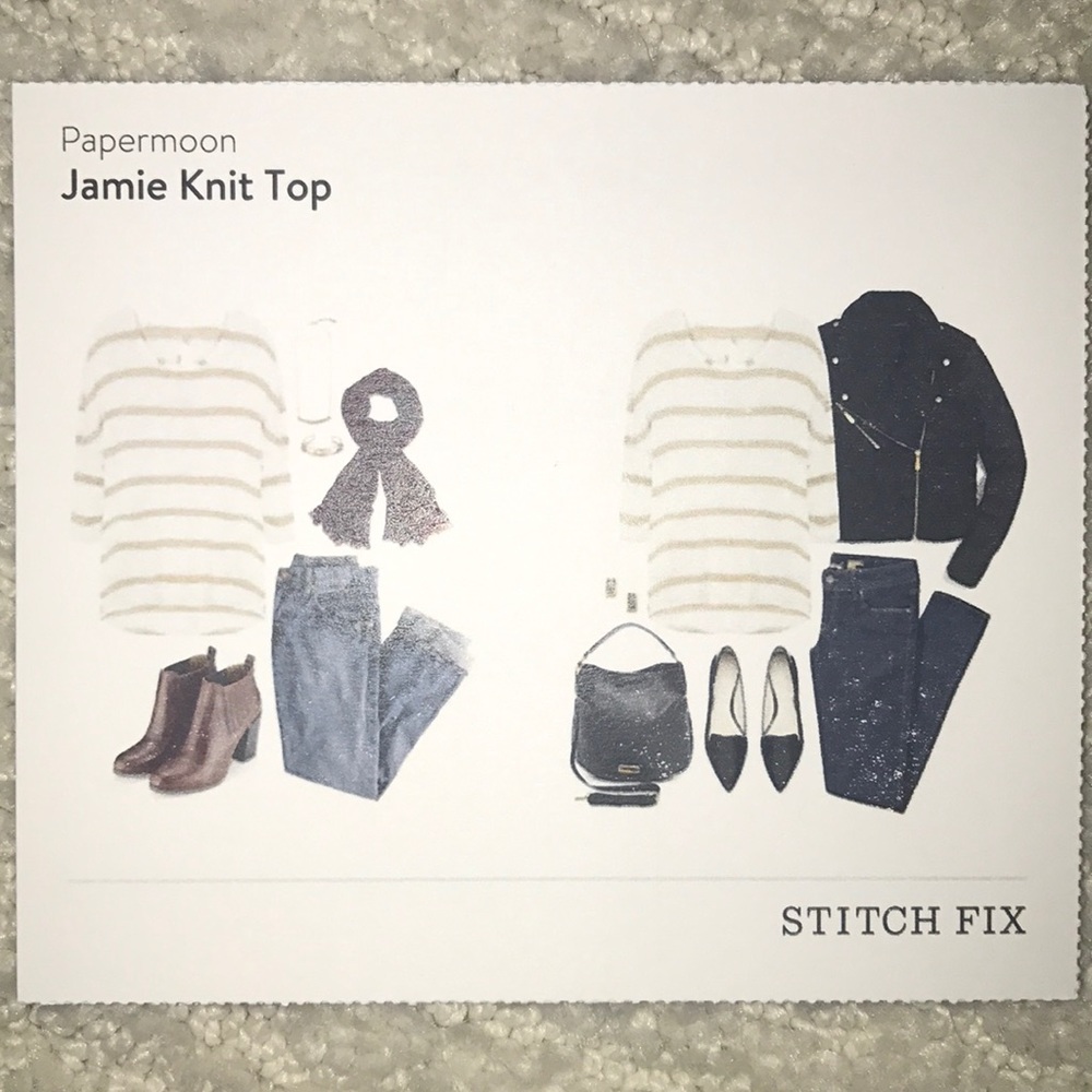 {Stitch Fix} White and Gold Sheer Sweater