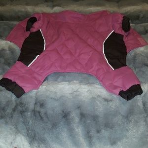 🐶 Dog clothing! Quilted snowsuit with satin line.