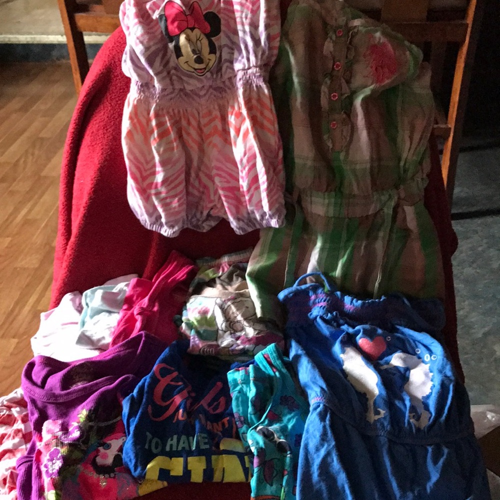 Girls tank top and romper set