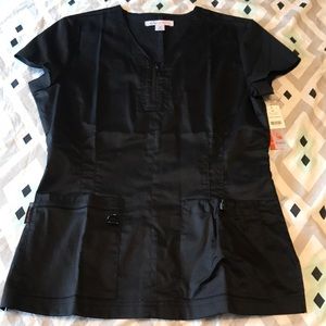 Koi stretch scrubs top size M