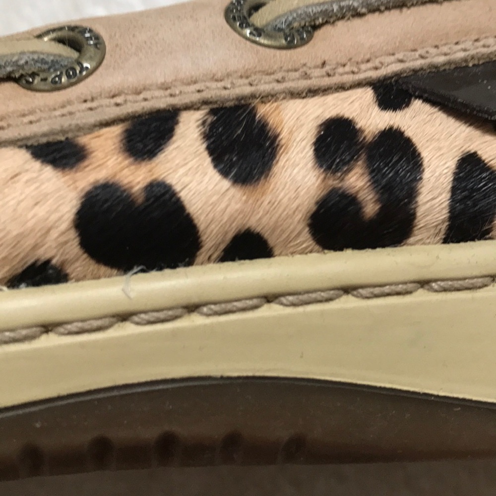 SPERRY Top-Siders light tan/cheetah/brown patent - Picture 2 of 4