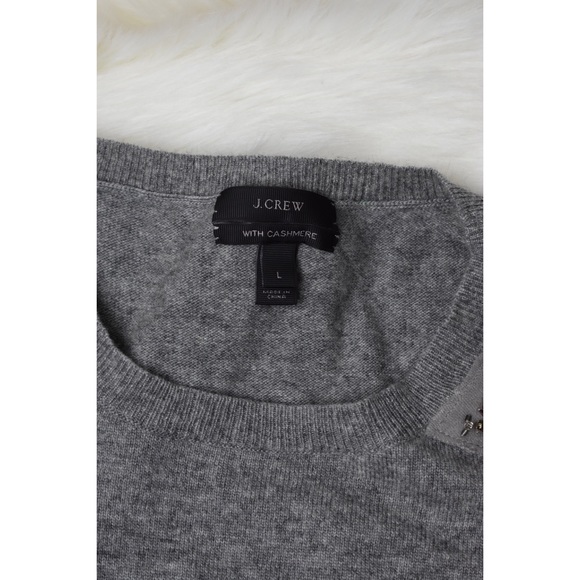 J. Crew Cashmere Blend Rhinestone Sweater Large - Picture 7 of 7