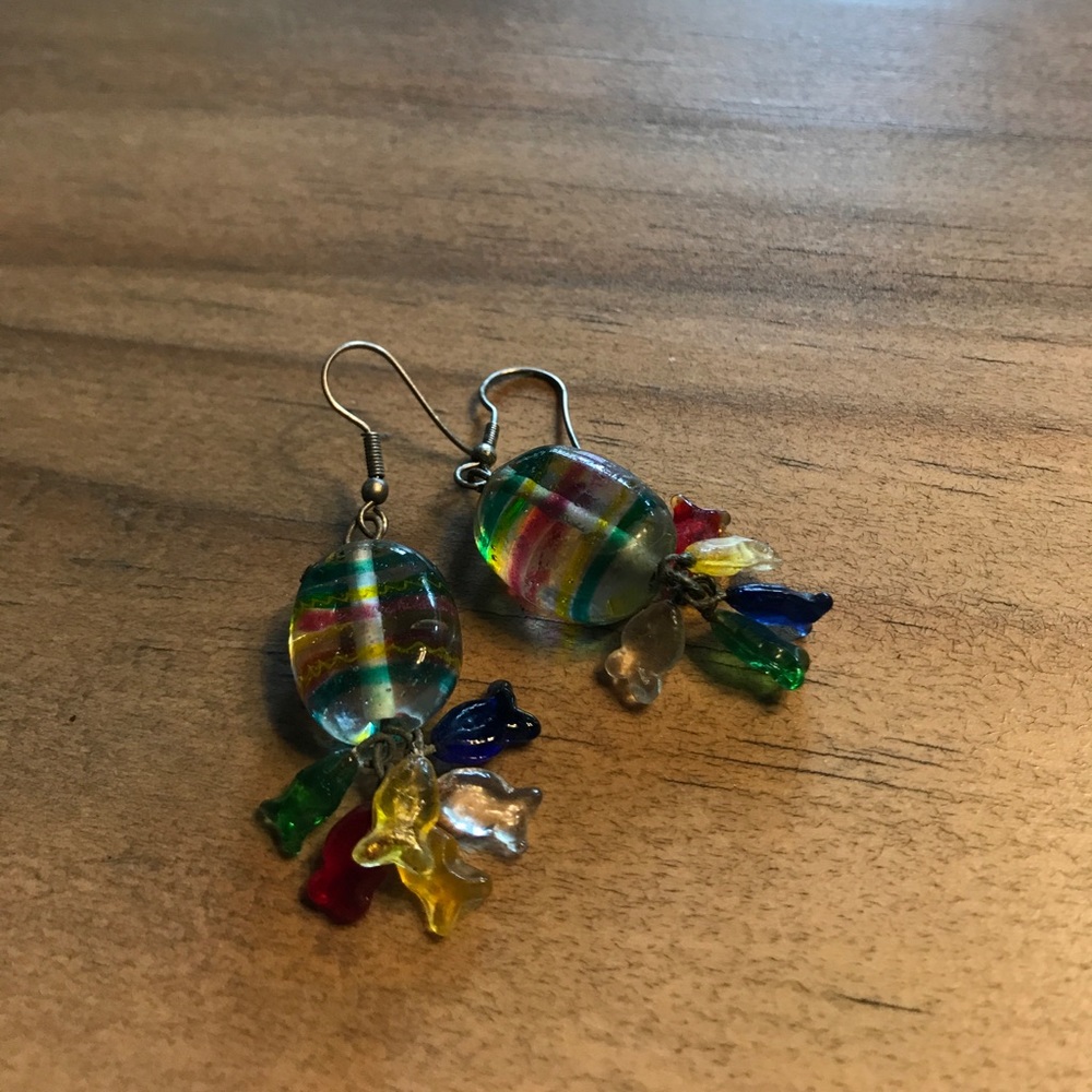 Candy Glass Earrings!!