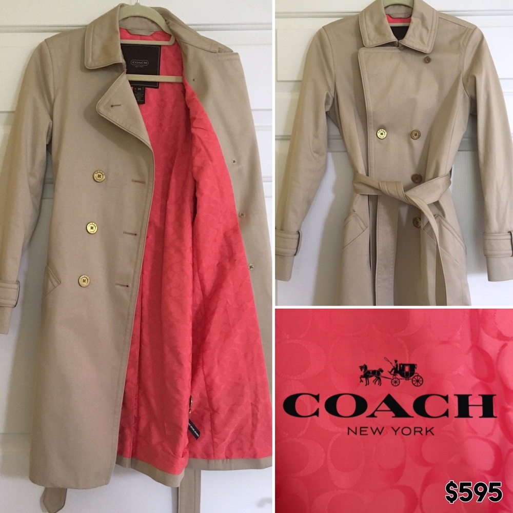 Coach Trench Camel Coat