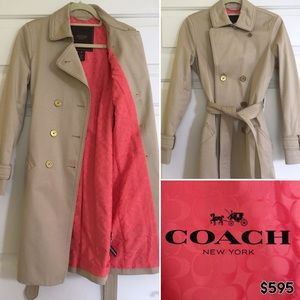 Coach Trench Camel Coat