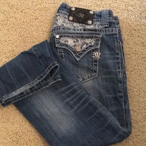 White lace Miss Me jeans size 27