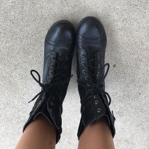 Black military boots