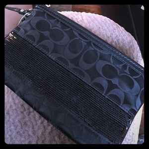 Coach sequin wristlet