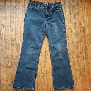 Levis At waist boot cut classic wash blue jeans