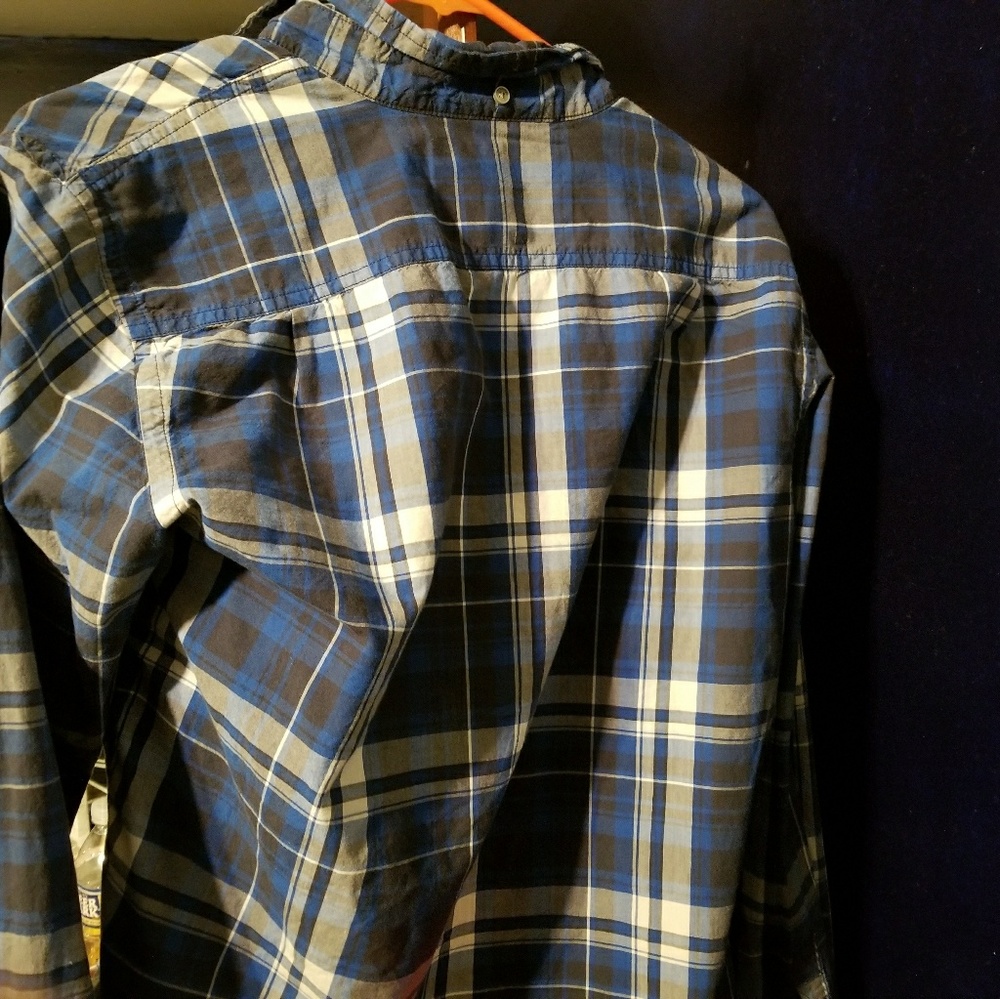 American Eagle Blue Button Down Shirt - image 4