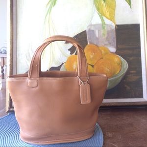 Coach leather tote bag