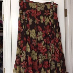 Elegant Autumn Silk Skirt