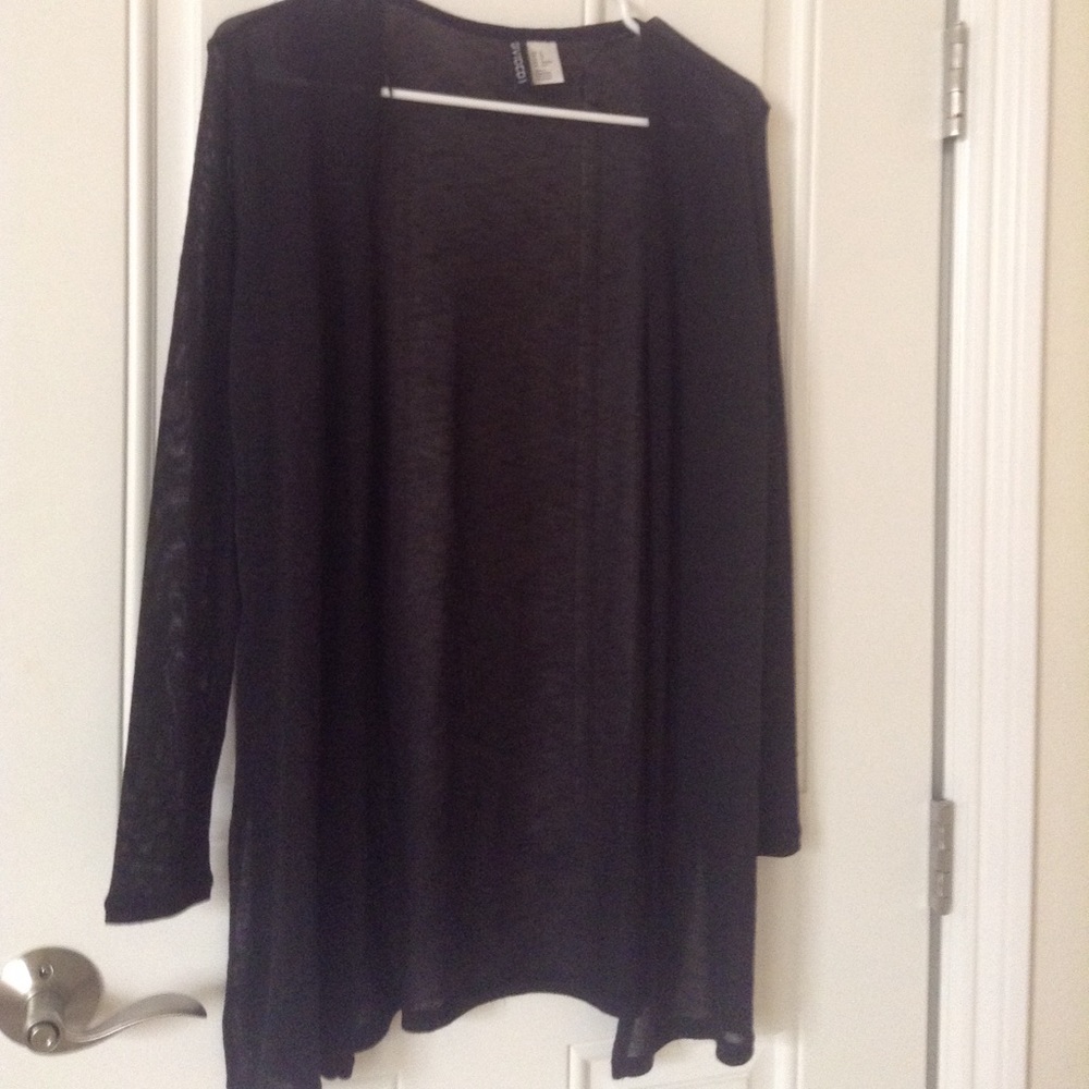 Thin black cardigan