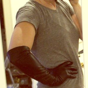 BossSunwen Opera Length Leather Gloves