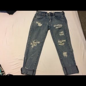Brandy Melville Boyfriend Distressed Jeans