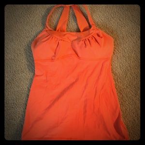 Lululemon orange tank size 4