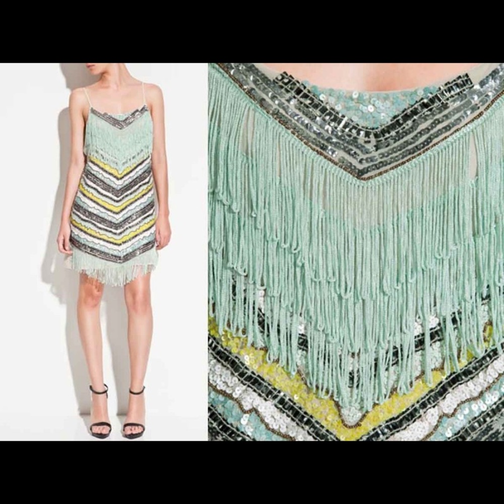 Zara sequinned dress Perfect for Halloween Flapper