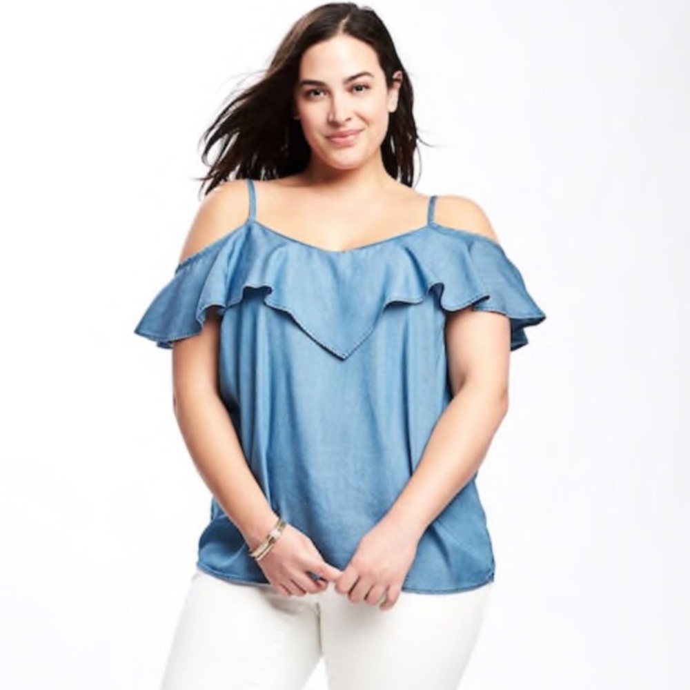 Old navy off the shoulder denim top