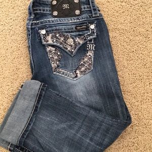 Miss Me size 27 cuffed capri