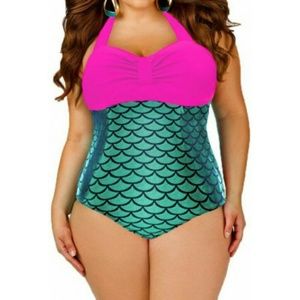 Mermaid One Piece Bathing Suit