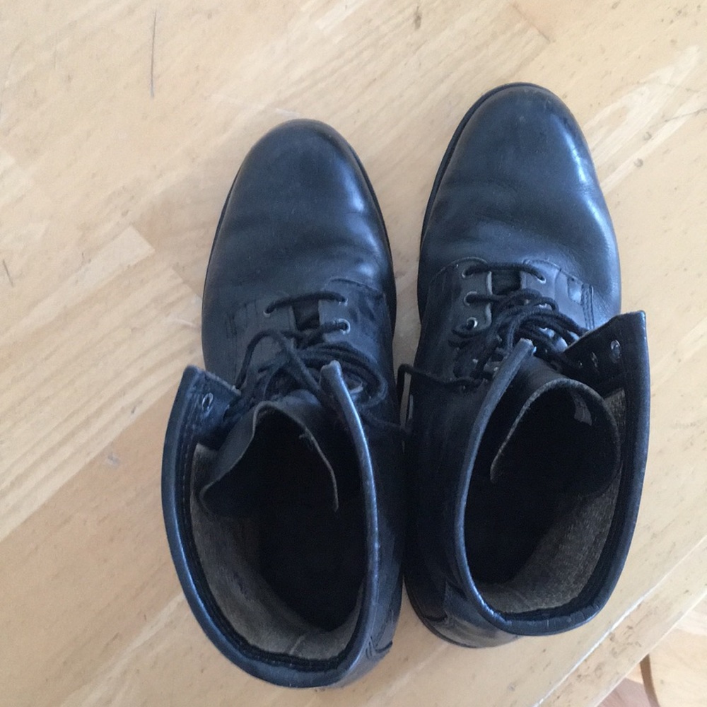 1980's VINTAGE COMBAT BOOTS MENS - Picture 2 of 2