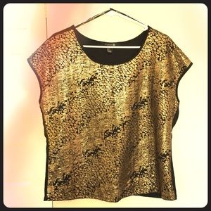 Gold Metallic Blouse