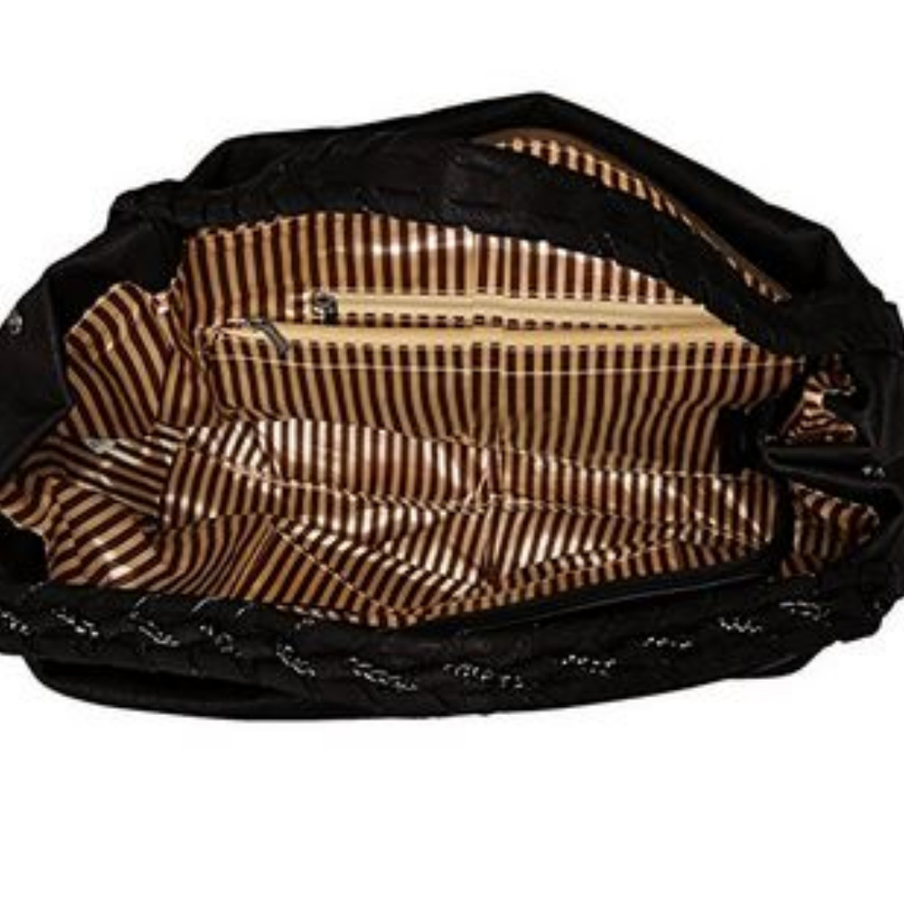 MG Collection Slouchy Woven Handle Bag - Picture 5 of 7