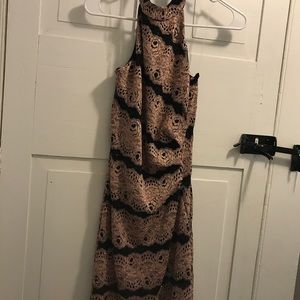 Rose gold halter bodycon