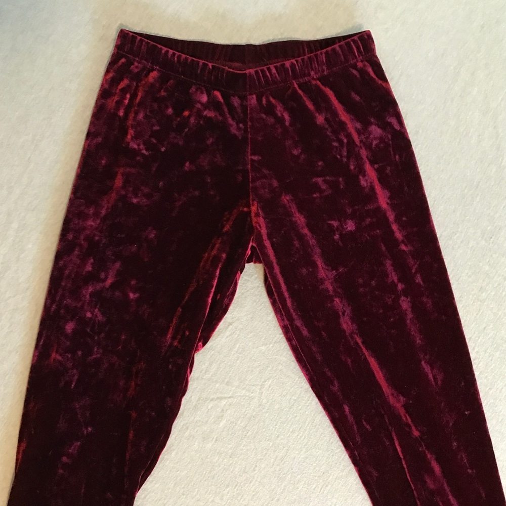 Red Velvet Leggings
