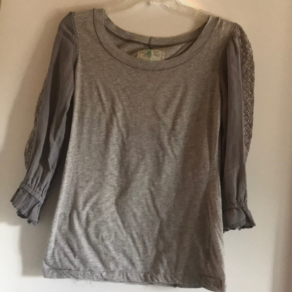 {Free People} grey long sleeve