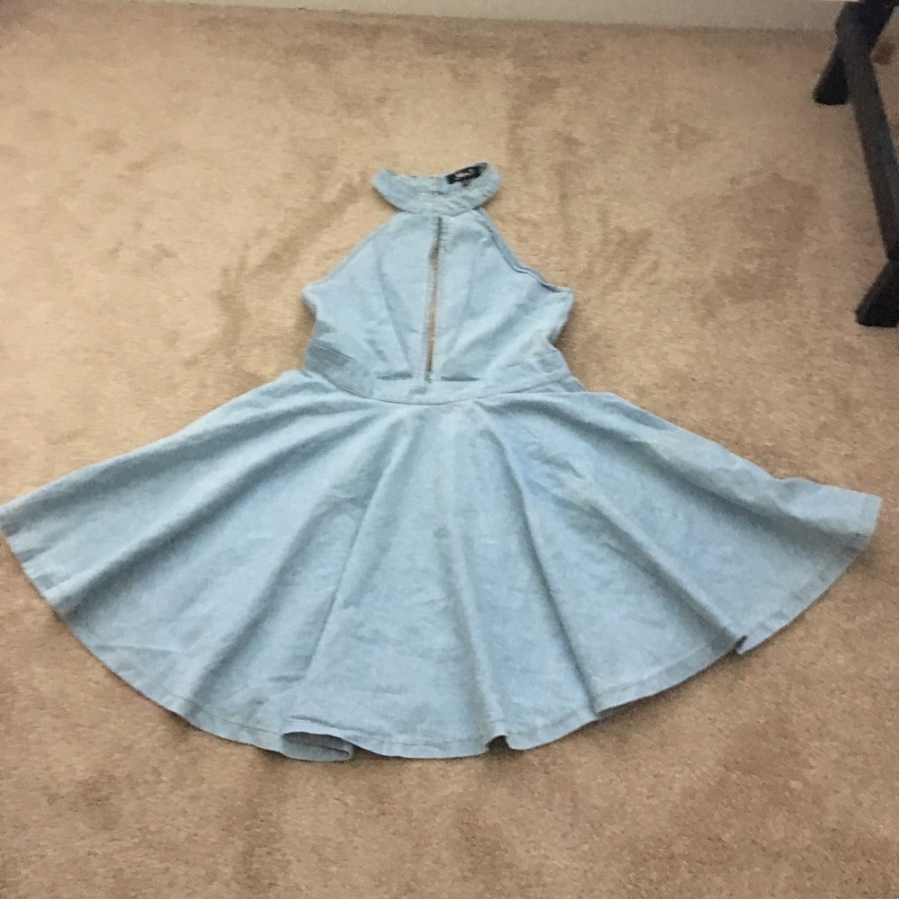 Denim skater dress
