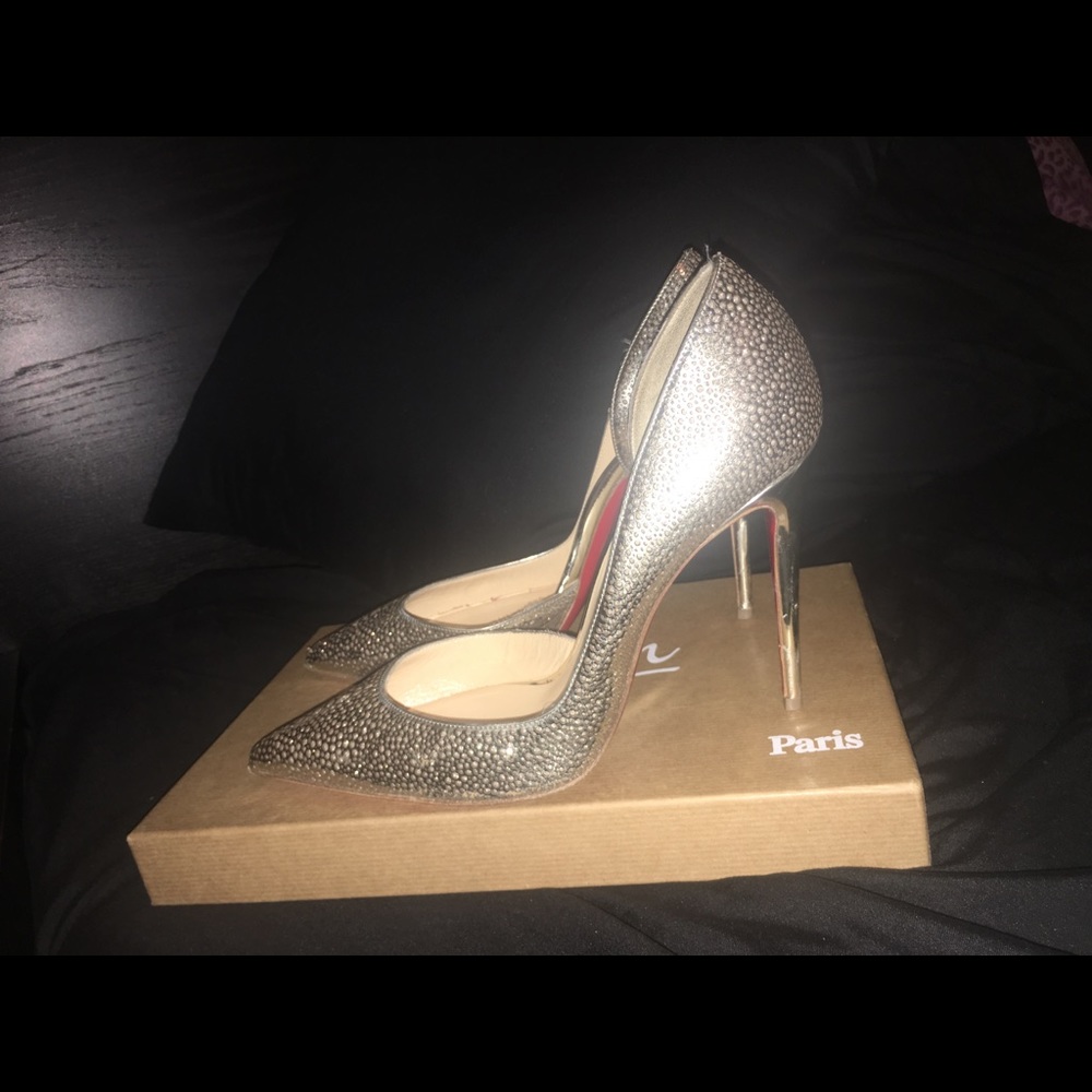 Metallic Louboutins Pumps