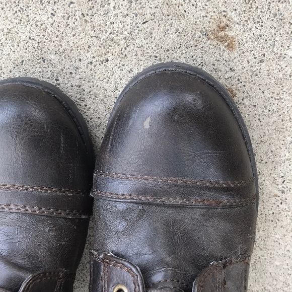 Dark brown military boots - Picture 2 of 4