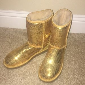 Ugg Boots Gold Sparkly ✨