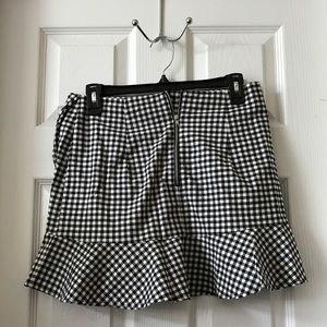 H&M Gingham-print mini skirt