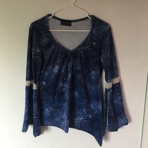 ✨3 for $10✨ Velvet Asymmetrical Festival Top