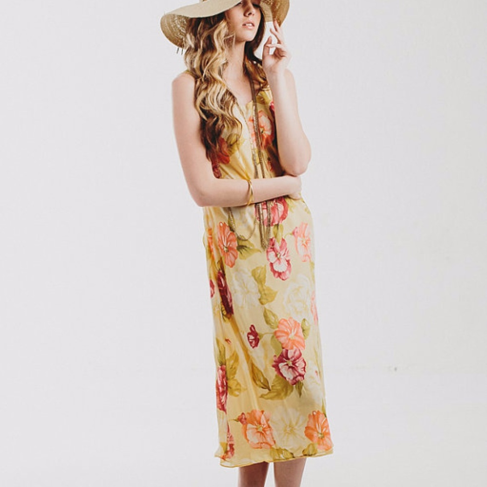 Vintage 90's Floral Maxi dress Dress